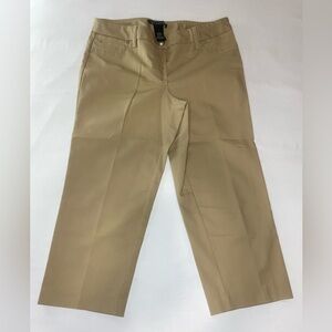 Zac& Rachel Tan Capris with Button Detail 01